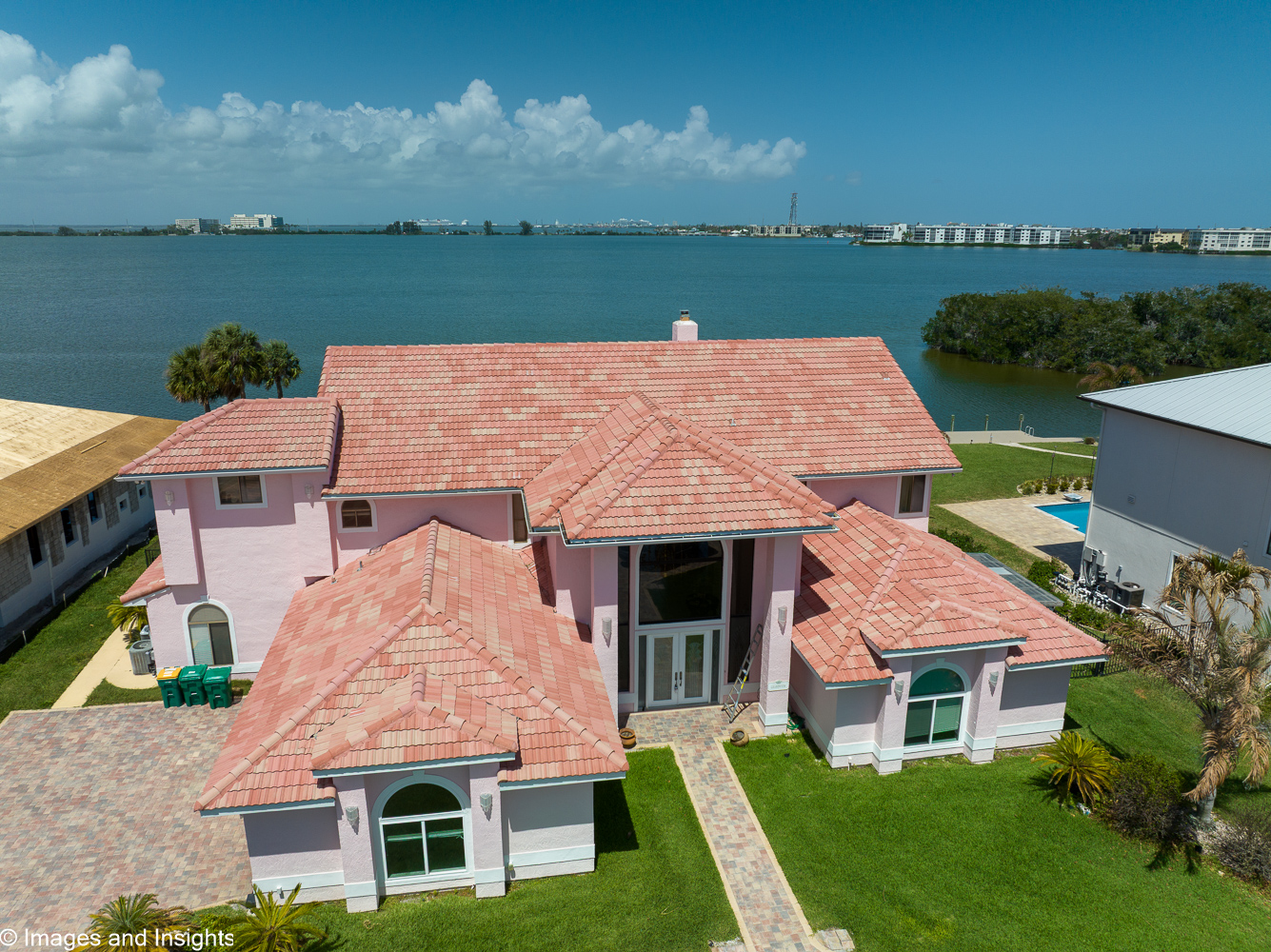 Drone roof inspection Brevard County — full aerial roof view