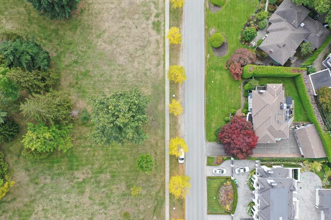 Drone site mapping Brevard County — aerial view of a residential property and access road (Photo: Sophie N / Unsplash)