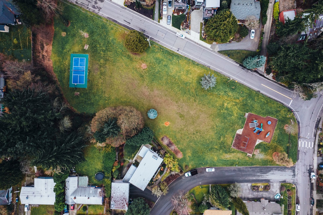 Drone site mapping Brevard County — aerial view of residential streets and surrounding land use (Photo: Cody F / Unsplash)